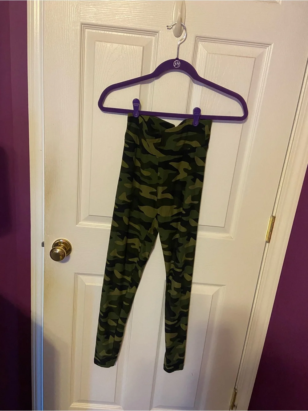 Green Camo Leggings - Stretchy Kids Bottoms